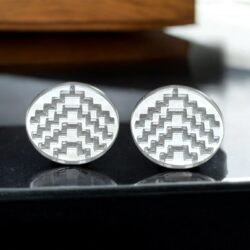 Poutama (Med) Mirrored Silver